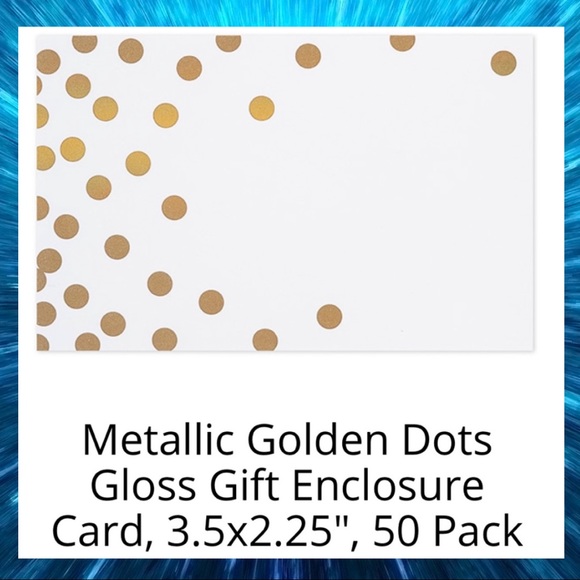 50 Golden Dots Enclosure Cards CLEARANCE - Picture 6 of 6